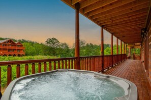 Soak in your hot tub after exploring the area