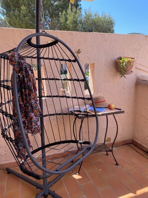 Coin repos sur la terrasse 