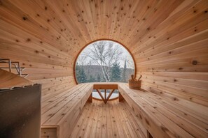 Relax and unwind in your own private sauna for the ultimate rejuvenating experience!