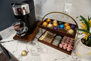 Coffee, pods, and a dash of elegance. This setup is everything.