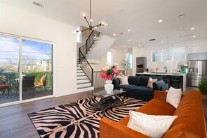 Spacios layout, bright living area which connects to the terrace