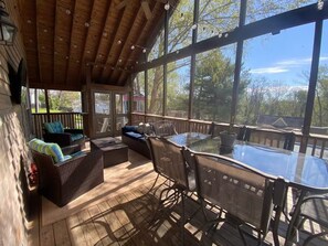 Screened in deck