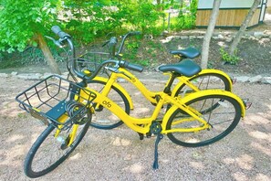 Two Bikes with Combo Lock