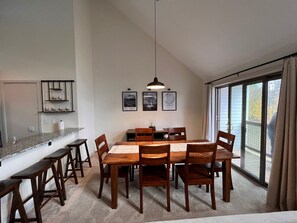 Dining room with ground level access to the exterior