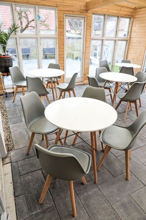 Furniture, Chair, Flooring, Wood, Interior Design, Floor, Table, Dining Room, Kitchen & Dining Room Table, Wood Stain