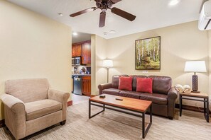 Living room with sofa sleeper