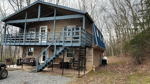 side of cabin