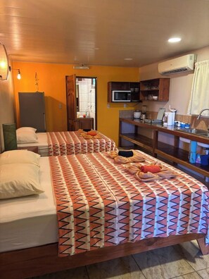 Studio Room #2  
2 Queen Beds, Private bathroom, Kitchenette area 