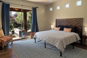 King sized bedroom with natural light!