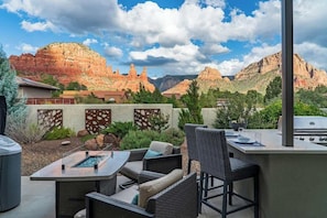 Outdoor area with a scenic view