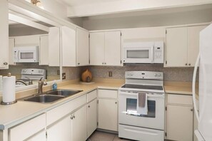 Prepare meals in your fully equipped kitchen.