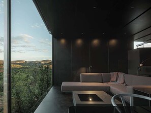 Living room with natural light 
