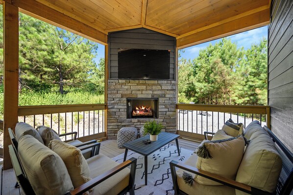 Take in the view and a movie.