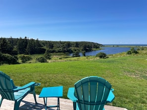 Enjoy captivating view of the ocean and pond views from the sundeck