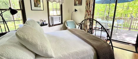 A room with a view...comfy adjustable bed with remote control