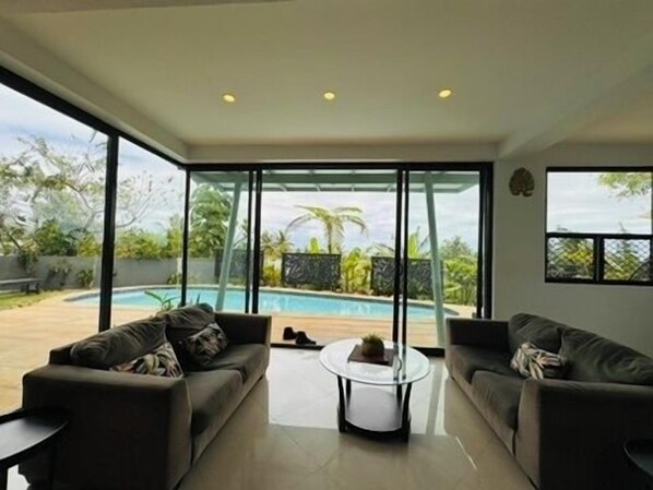 Living Area looking out to Pool (1)