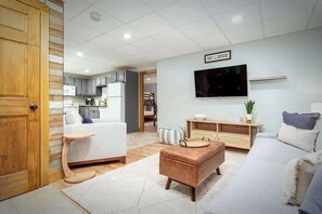 Living room with HD TV