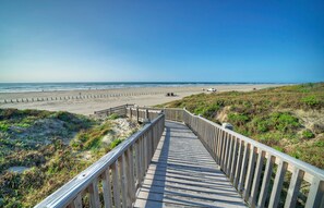 Beach access.