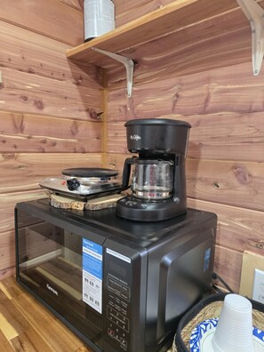 Microwave, Oven, Hardwood, Stained Wood