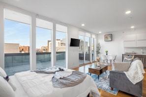 Cozy and welcoming living area with ample seating and a warm, homey atmosphere.