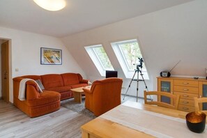 Wohnzimmer Wohnung Seemöwe im Haus Seestern