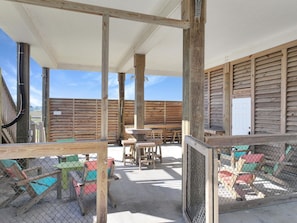 Downstairs Patio- fenced
