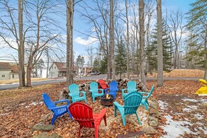 Firepit in frontyard