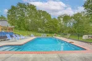 Yard | Shared Outdoor Pool | Furnished Gazebo