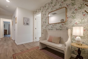 Soft colors and vintage florals evoke a sense of timeless beauty and relaxation.