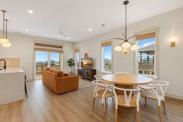 Bright and breezy with designer touches and a Smart TV for the ultimate chill zone.