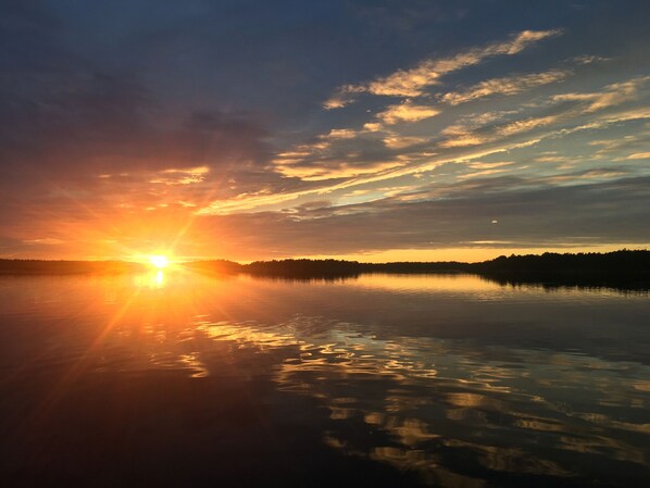 Magical evening view from the jetty