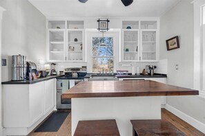 Overstocked kitchen, all you need for meals and then some
