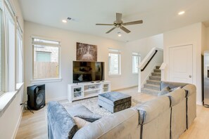 Living Room | 1st Floor | 2-Story Home | Central A/C & Heating