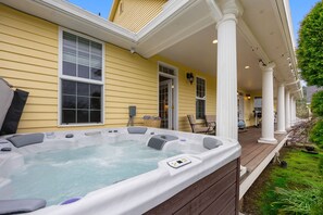 Unwind in the brand-new private hot tub just off the back deck—perfect for stargazing, relaxing after adventures, or cozy evenings with family and friends!
