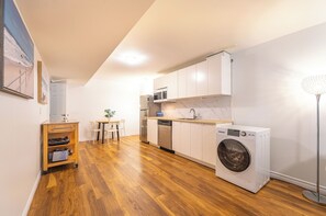 kitchen and dining