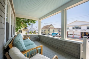 Take in the fresh air with coffee or an evening cocktail on the front porch