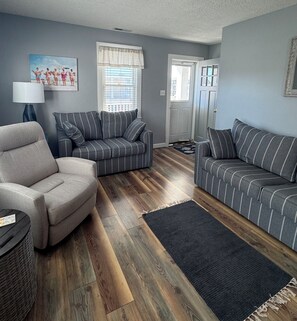 Living room looking from dining area.