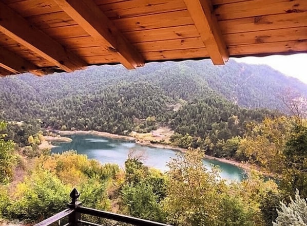 Breathtaking views from the balcony of the suite