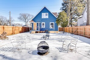 Fenced Backyard | Wood-Burning Fire Pit