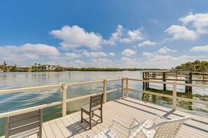 Community Amenities | Docks w/ Seating | BBQ Area w/ Charcoal Grills