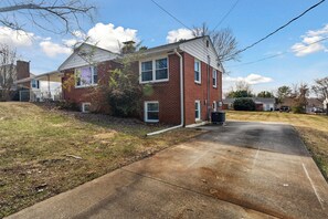 Private driveway for this rental unit (right side of the house)