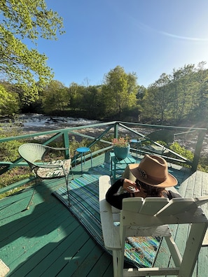 Enjoy the sun on the deck.
