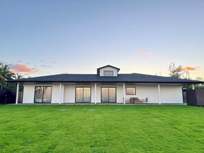 Back of the house on the beachfront side