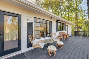 Private Deck | 2-Story Home | Spacious Backyard