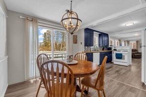 Fully stocked kitchen to prepare meals with loved ones