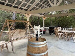 Outdoor grilling area