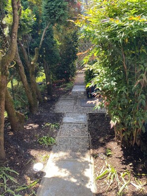 Pathway from parking to front door.