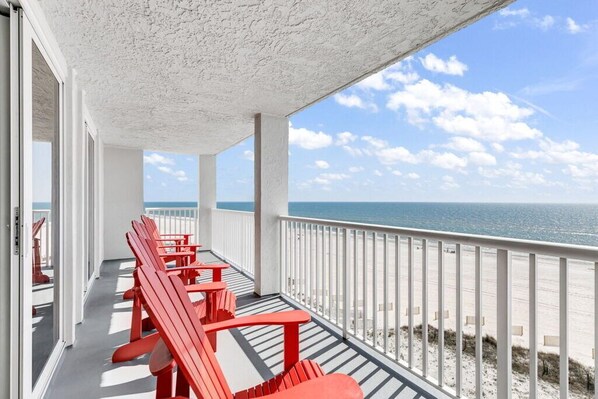 Romar Tower 6B balcony with gulf views