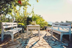 Exterior patio for relaxing moments