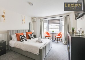 Bedroom at Luxiety Stays Serviced Accommodation in Southend-On-Sea